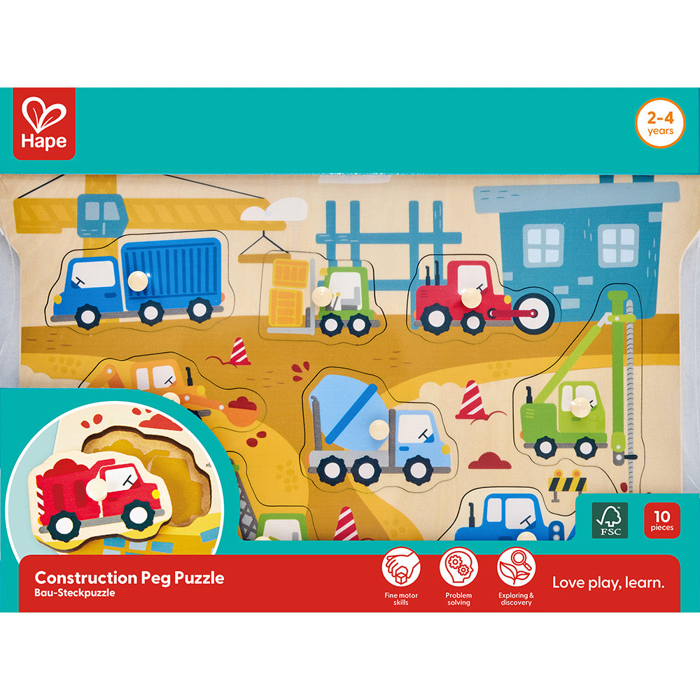 Hape Construction Peg Puzzle