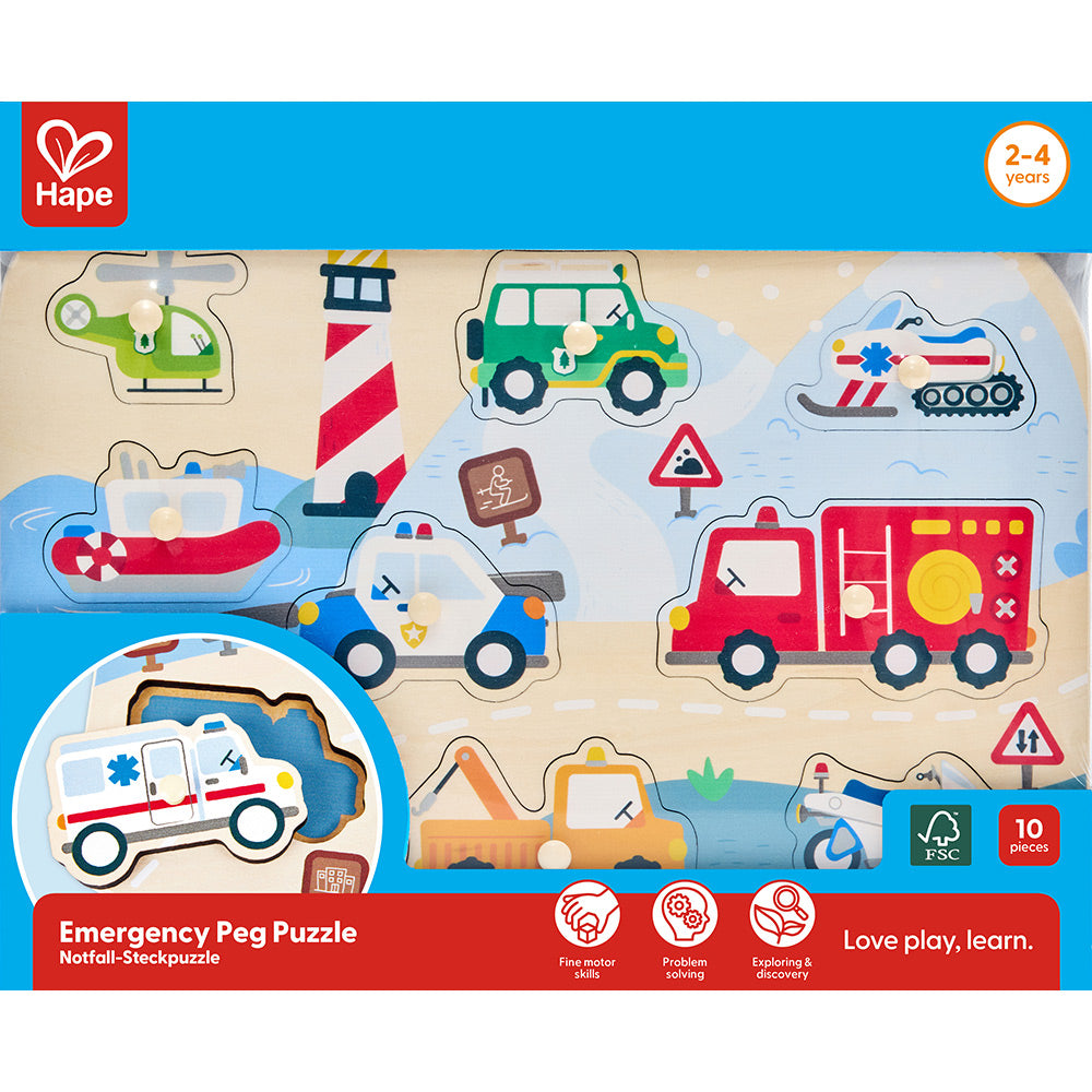 Hape Emergency Peg Puzzle