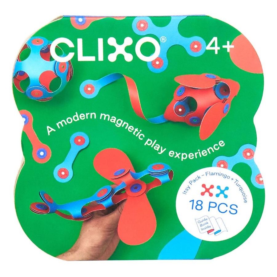 CLIXO Itsy Pack Flamingo Turquoise 18pc