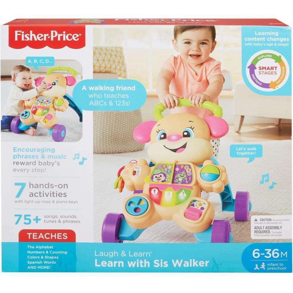 Fisher Price Laugh and Learn Sis Walker Pink
