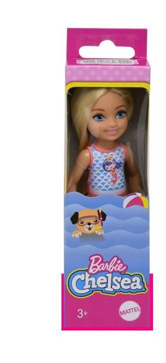 Barbie Chelsea Beach Doll Mermaid on Swimsuit