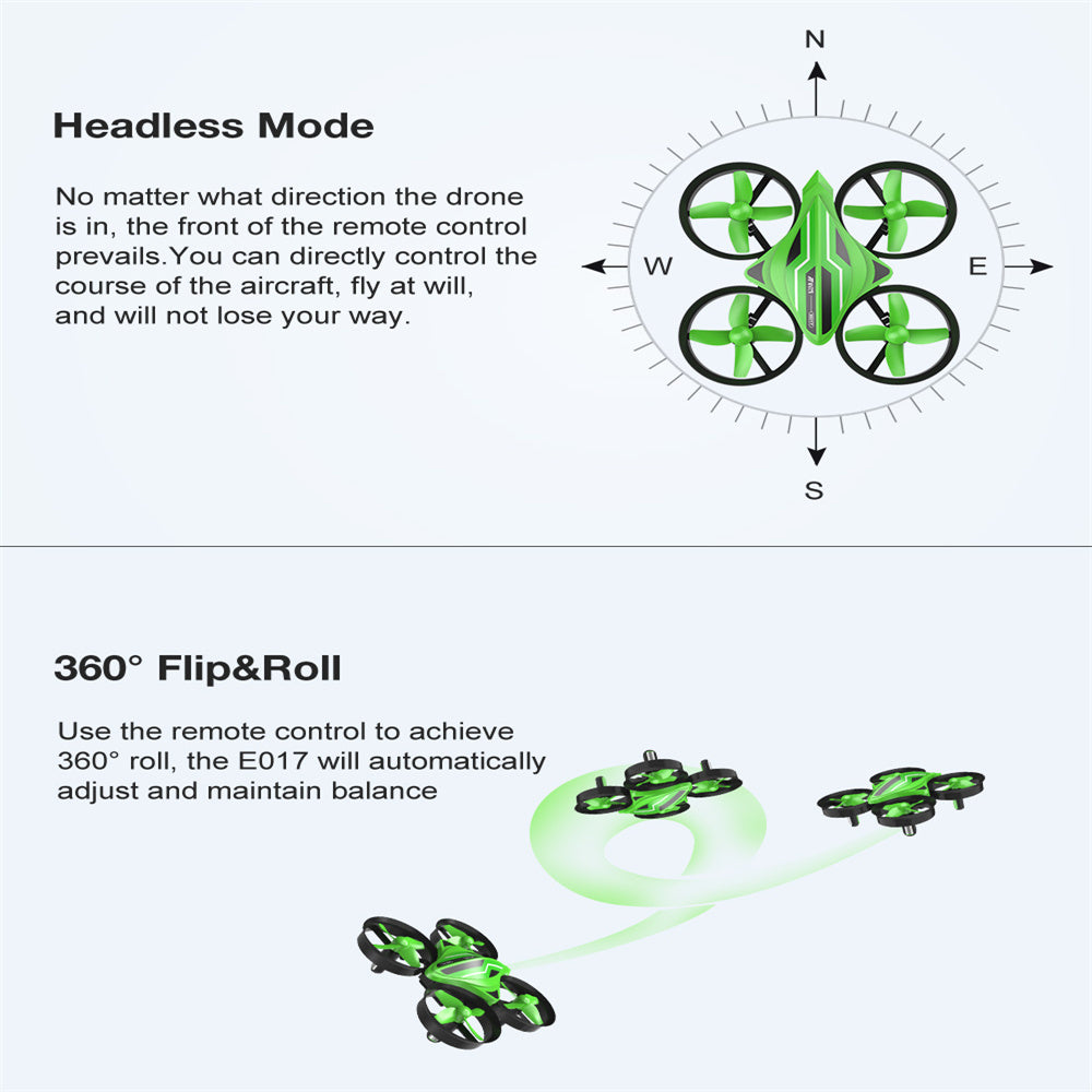 Eachine Mini 2.4G 4CH 6-Axis RC Drone E017 Green