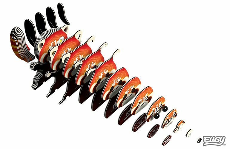 Eugy Cardboard Model Kit Red Panda