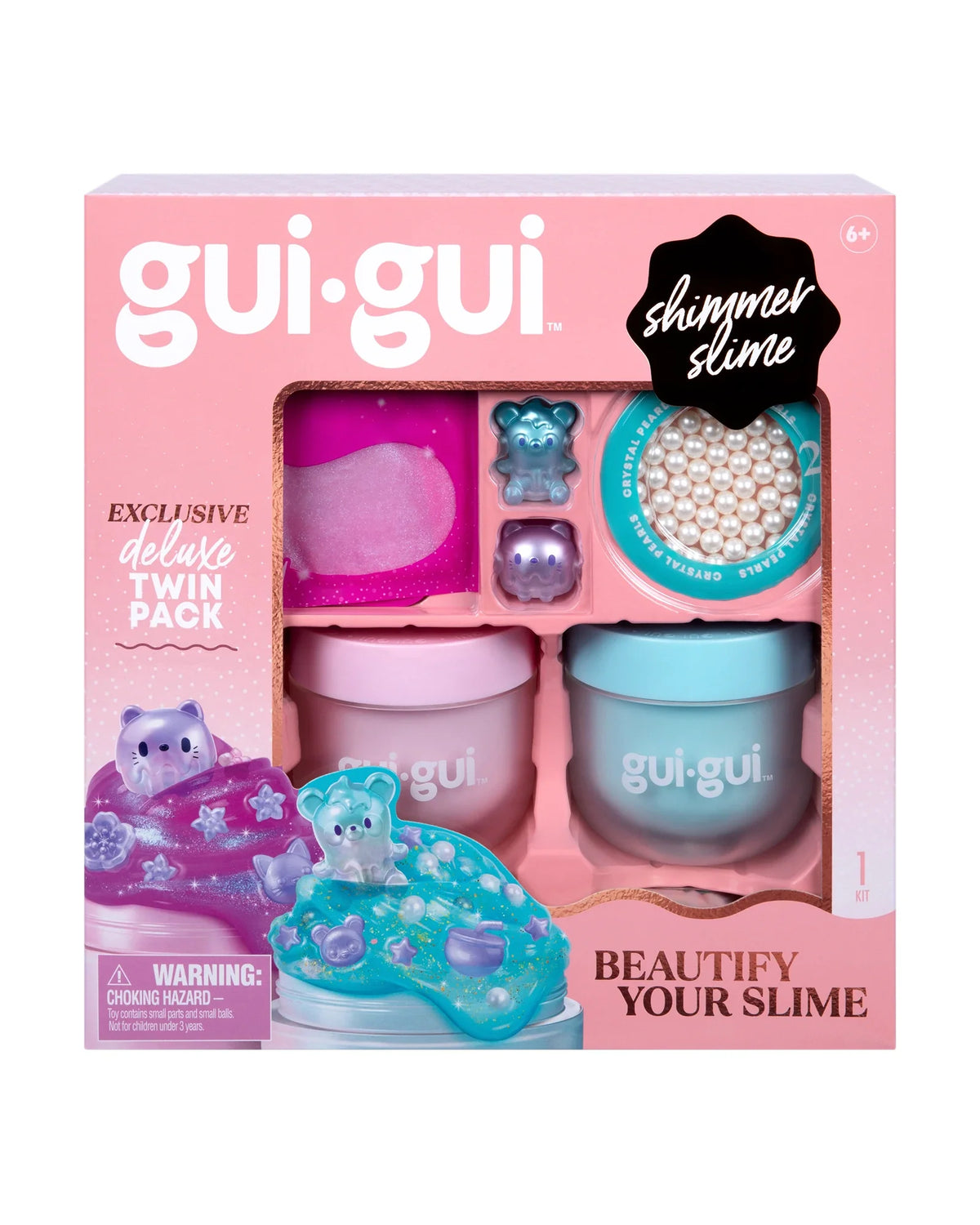 Gui Gui Shimmer Slime Deluxe Duo Pack