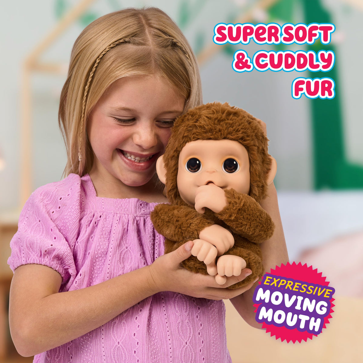 Little Live Pets Mango My Baby Monkey incl 3 x AA demo batteries