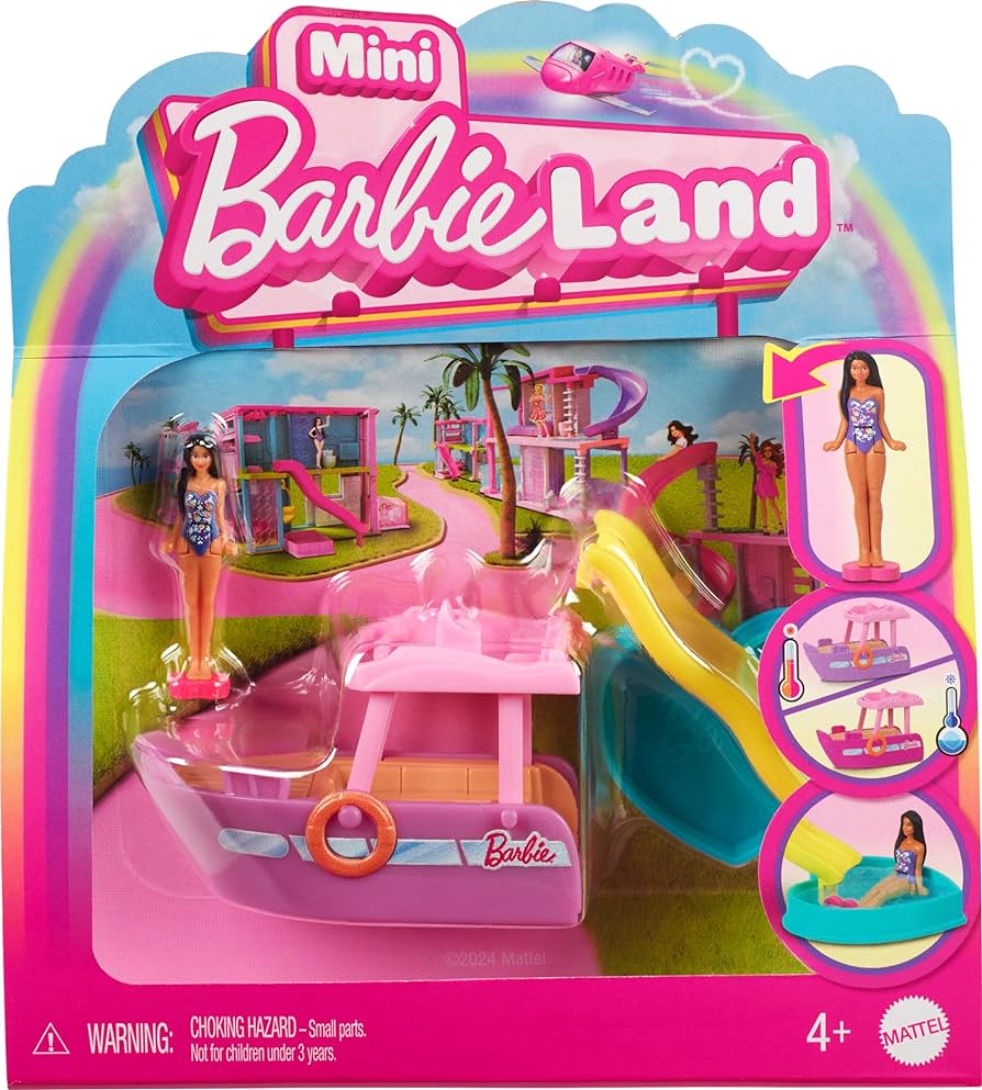 Barbie Mini Barbie Land Vehicle Colour Changing Boat HYF41