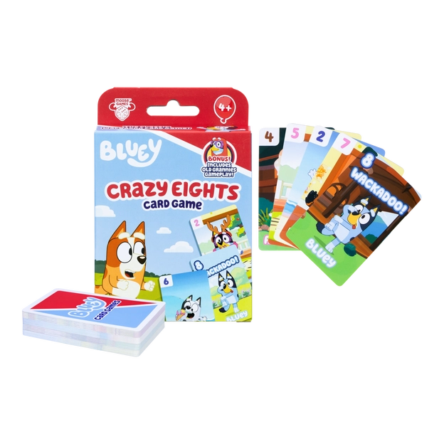 Bluey Card Game CRAZY EIGHTS