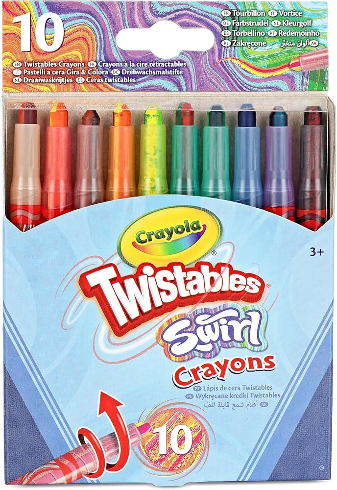 Crayola 10pk Mini Twistables Swirl Crayons