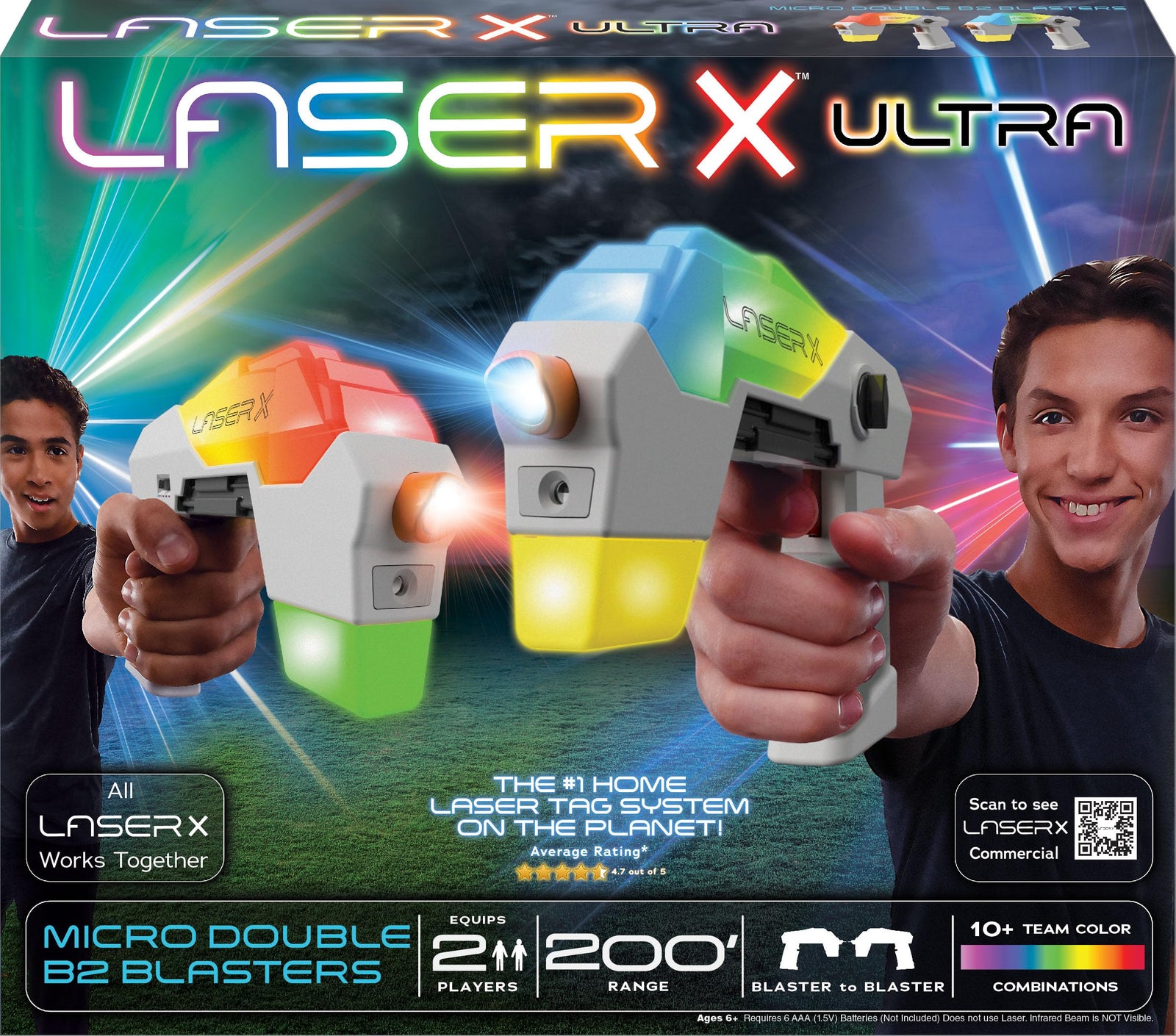 Laser X Ultra Micro Double B2 Blasters req 6 x AAA batteries
