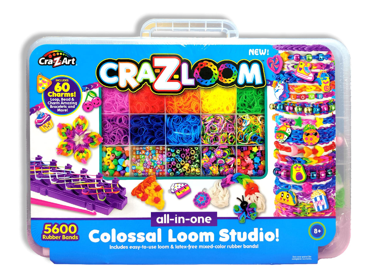 CRA-Z-ART Cra-Z-Loom Colossal Loom Studio Travel Case 5600 Bands