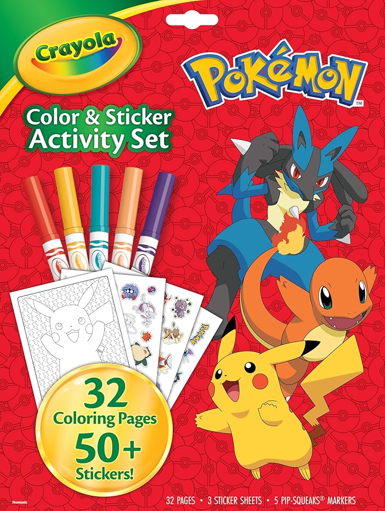 Crayola Color &amp; Sticker Activity Set POKEMON