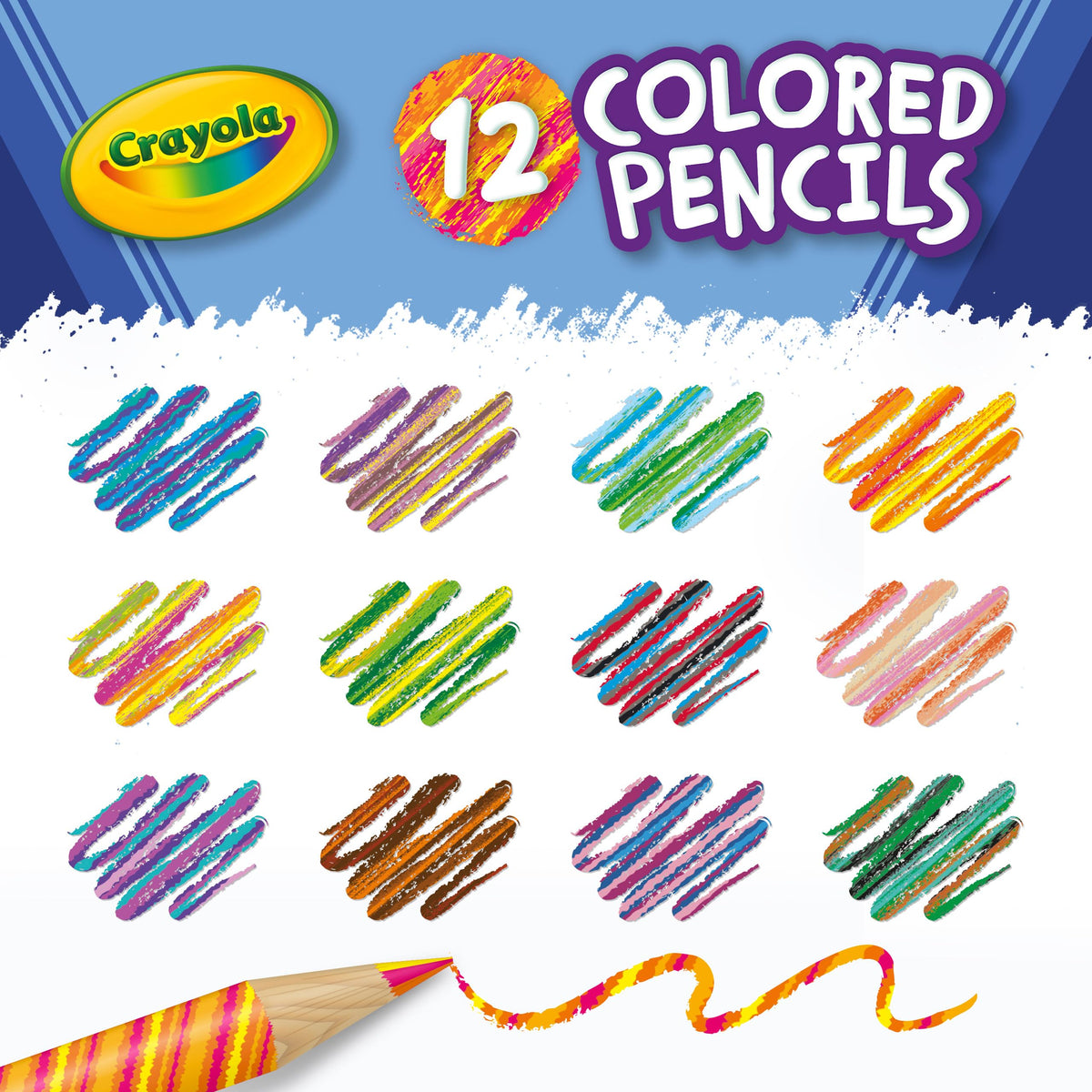 Crayola Swirl Coloured Pencils 12pack
