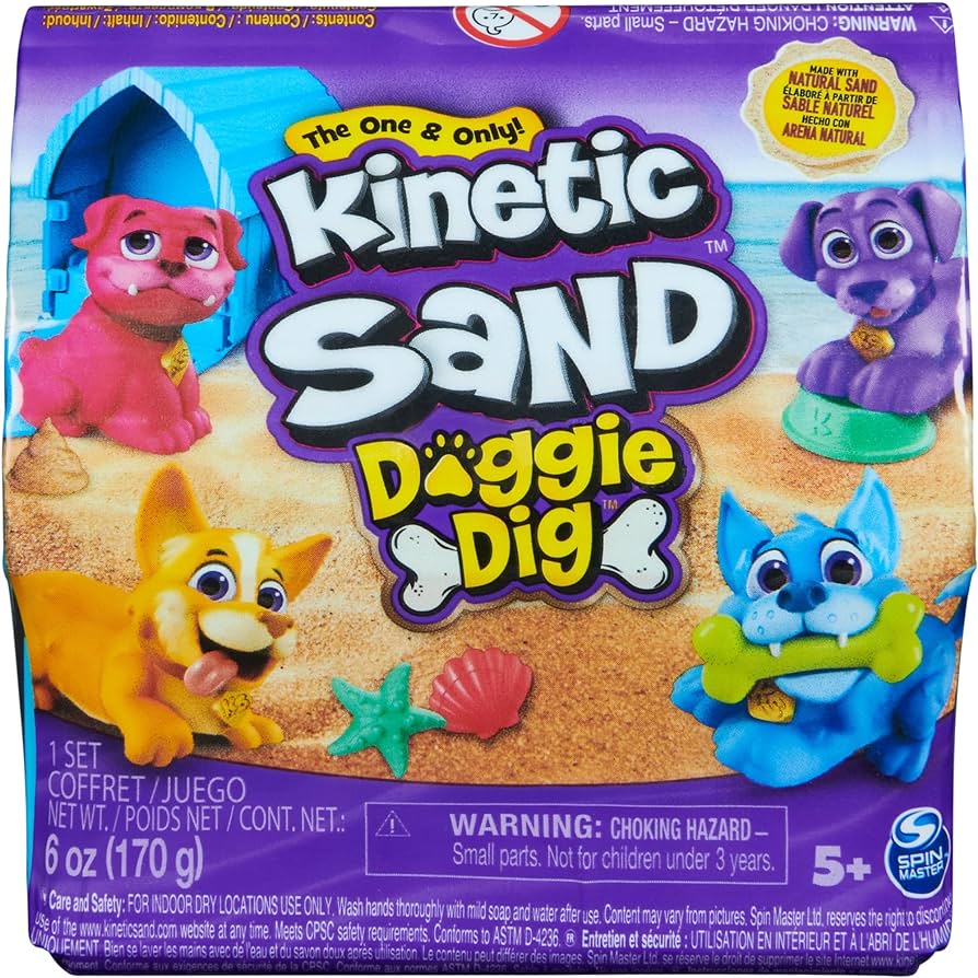 Kinetic Sand Doggie Dig 6oz/170g