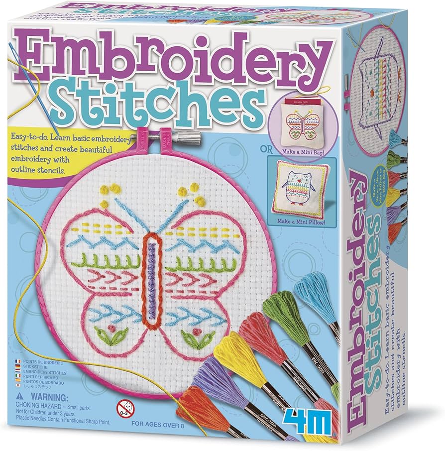 4M Embroidery Stitches Craft Kit