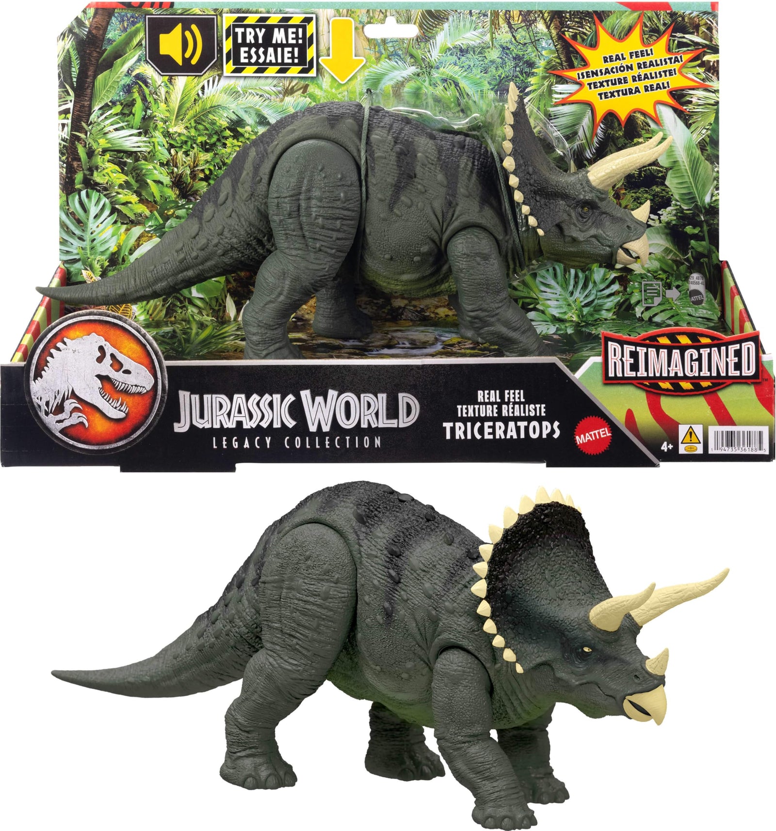 Jurassic World Legacy Collection Real Feel Triceratops