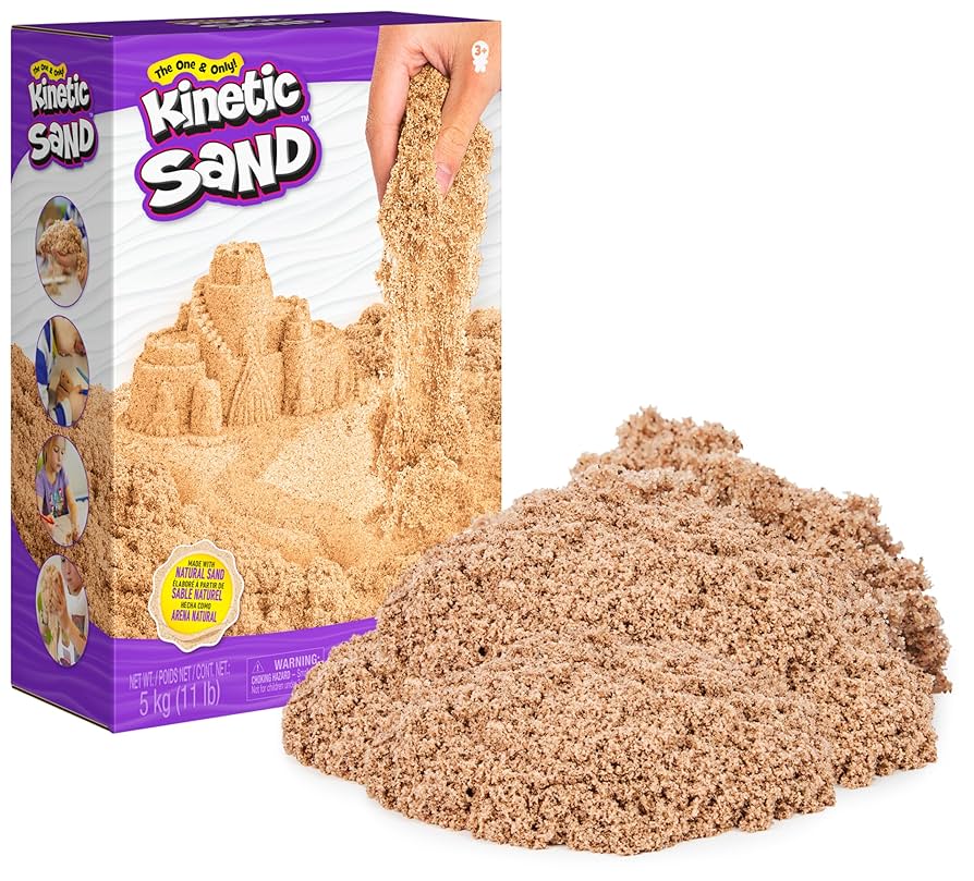Kinetic Sand 5.5lb 2.5kg Brown Beach Sand Boxed