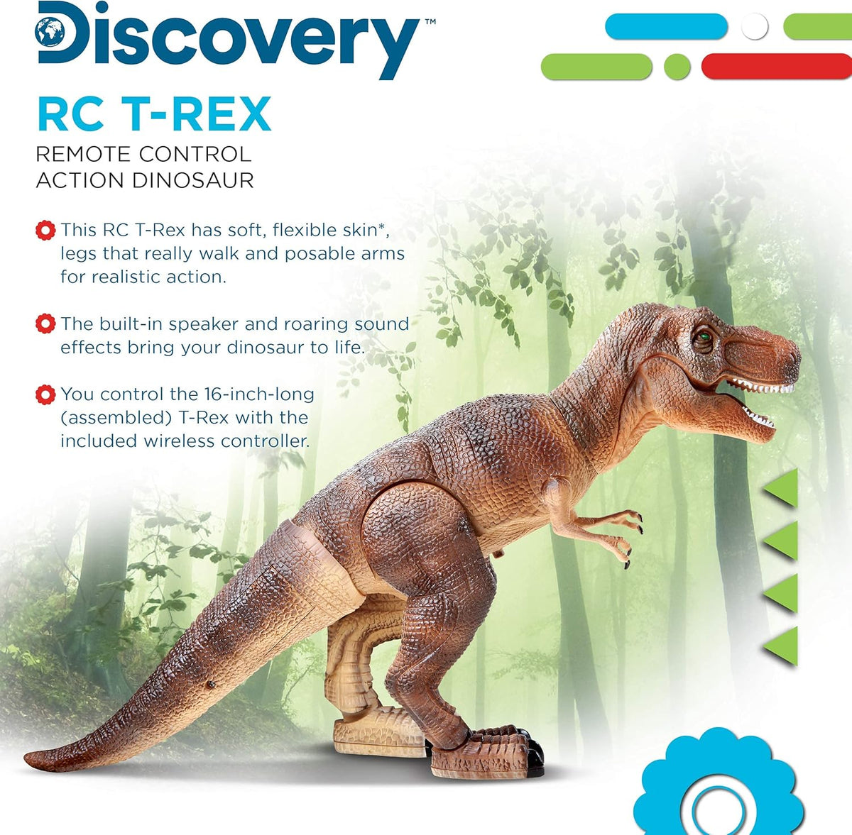Discovery Toy RC T-Rex Dinosaur req 2 AAA, 3 AA batteries