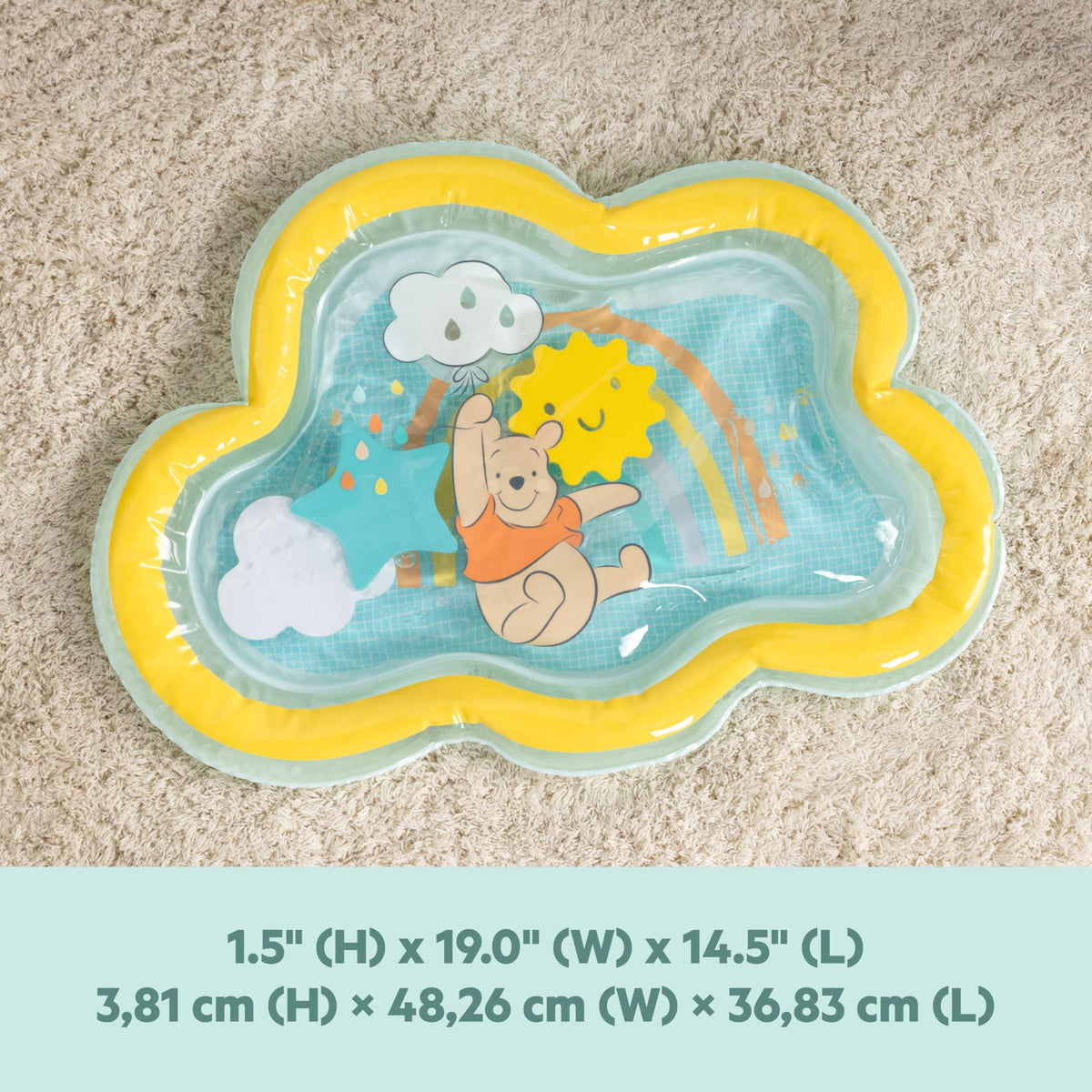 Disney Baby Winnie The Poo One Upon A Tummy Time Water Mat