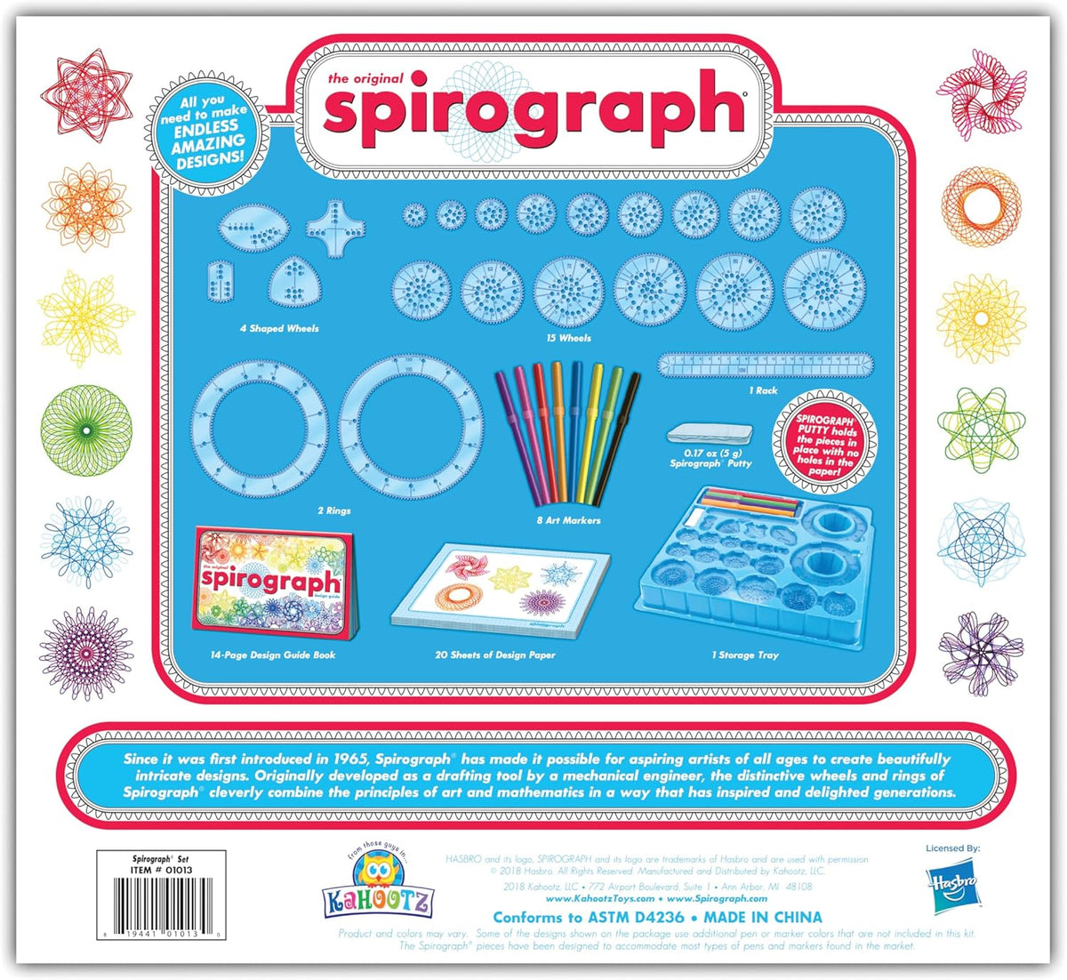 Spirograph Design Kit w/ Markers