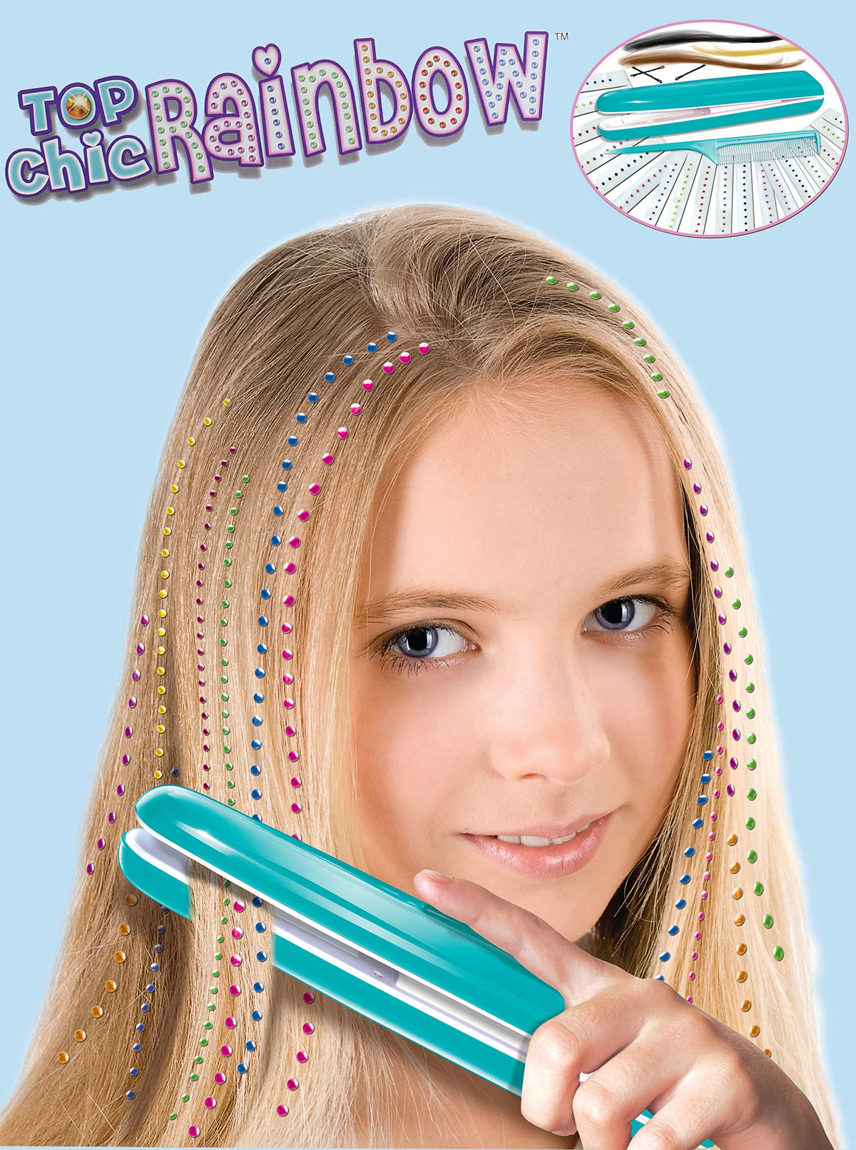 Small World Fashion Top Chic Rainbow Hair Styling Device