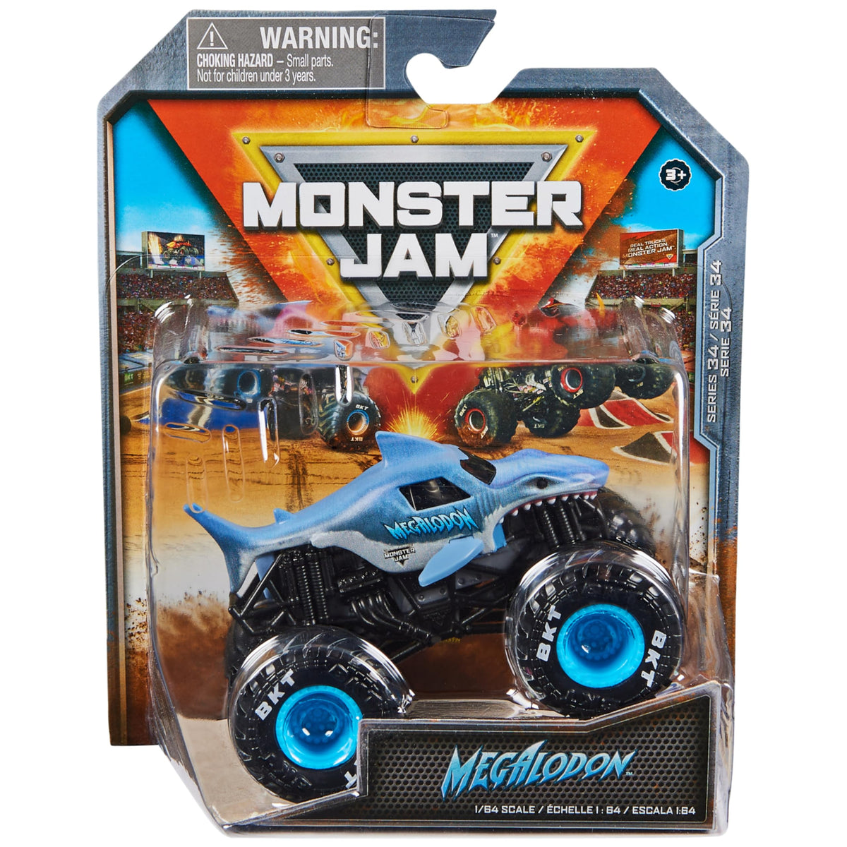 Monster Jam 1/64 Vehicles Megalodon