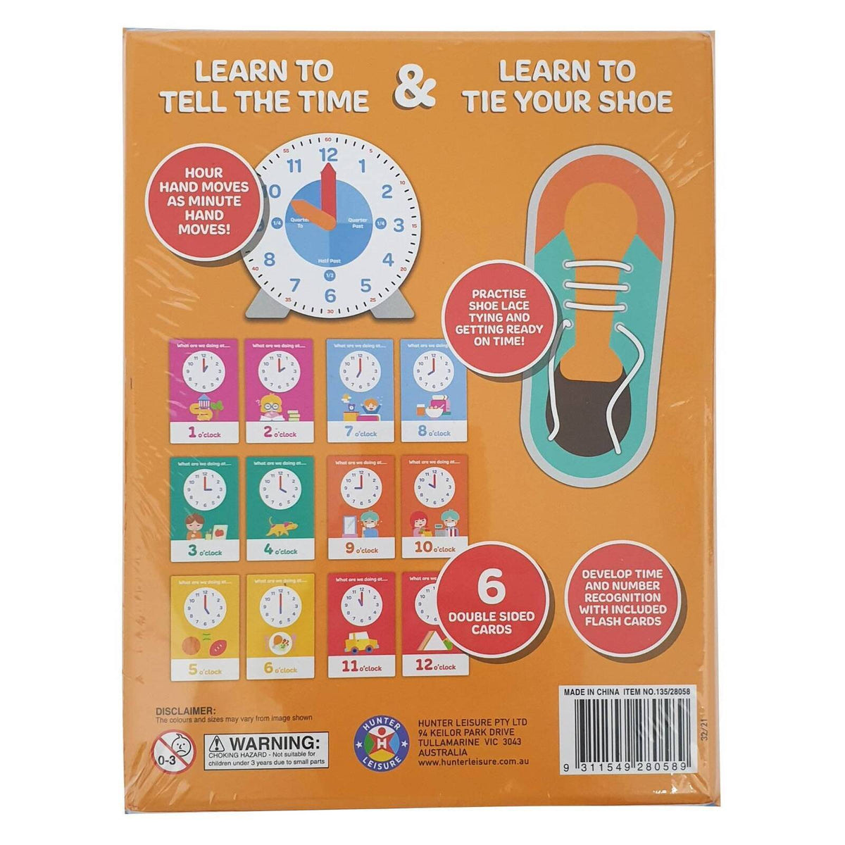 Educational Fun Learn to Tell The Time and Learn to Tie Your Shoe