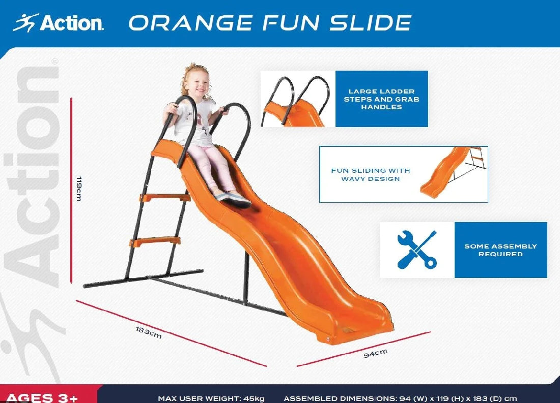 Action 6ft Wavy Fun Slide - 1 BOX