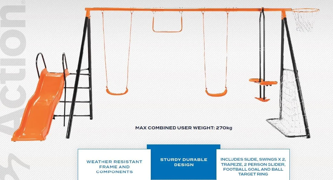 Action 7 Station Swing Set - 2 BOXES