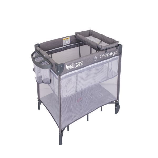 Love N Care Sleep N Go Travel Cot GREY