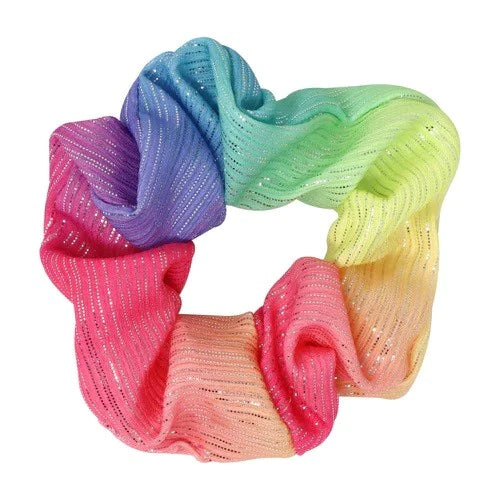 Pink Poppy Rainbow Scrunchie
