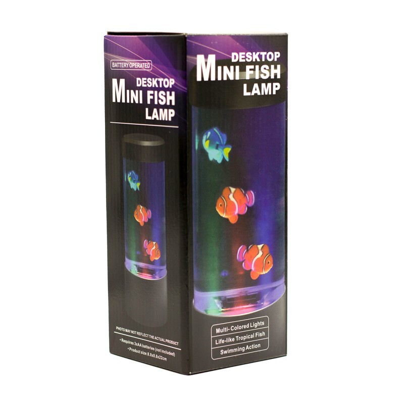 Desktop Mini Fish Lamp Req 3 x AA Batteries