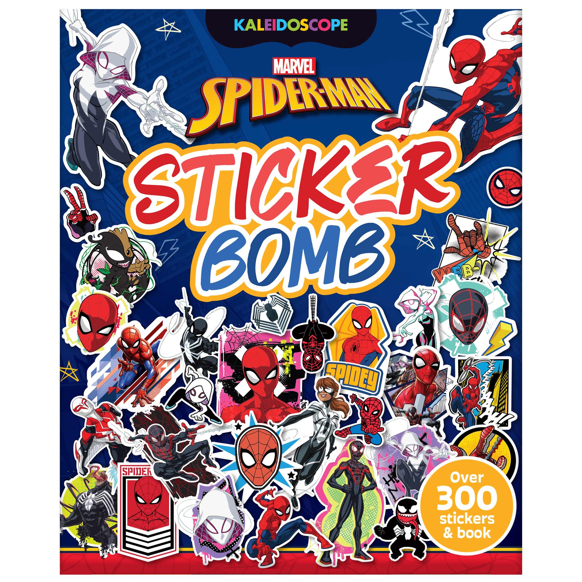 Kaleidoscope Marvel Spiderman Sticker Bomb - Over 300 Stickers