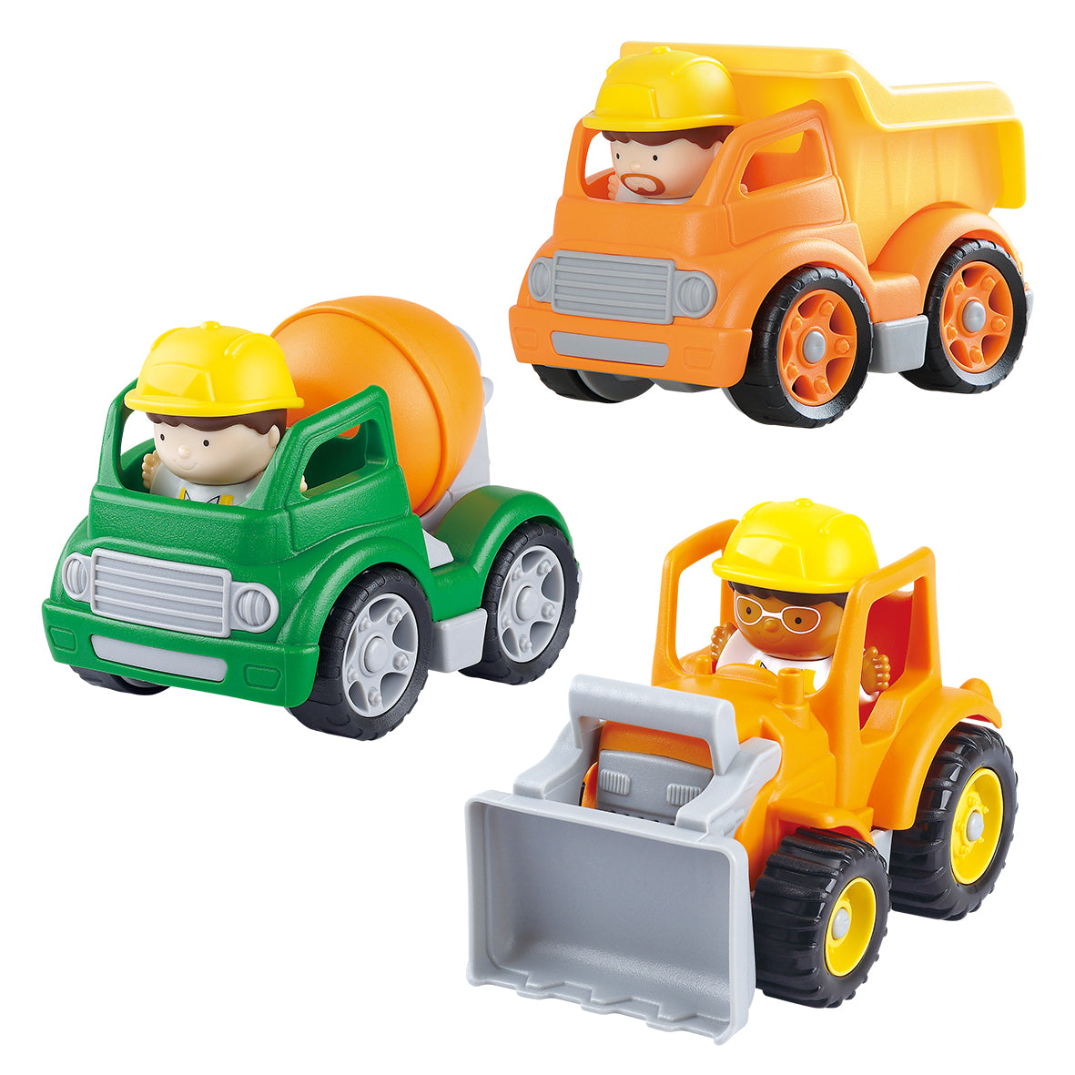 PLAYGO TOYS ENT. LTD. Mini Construction Trio Vehicles 6pc