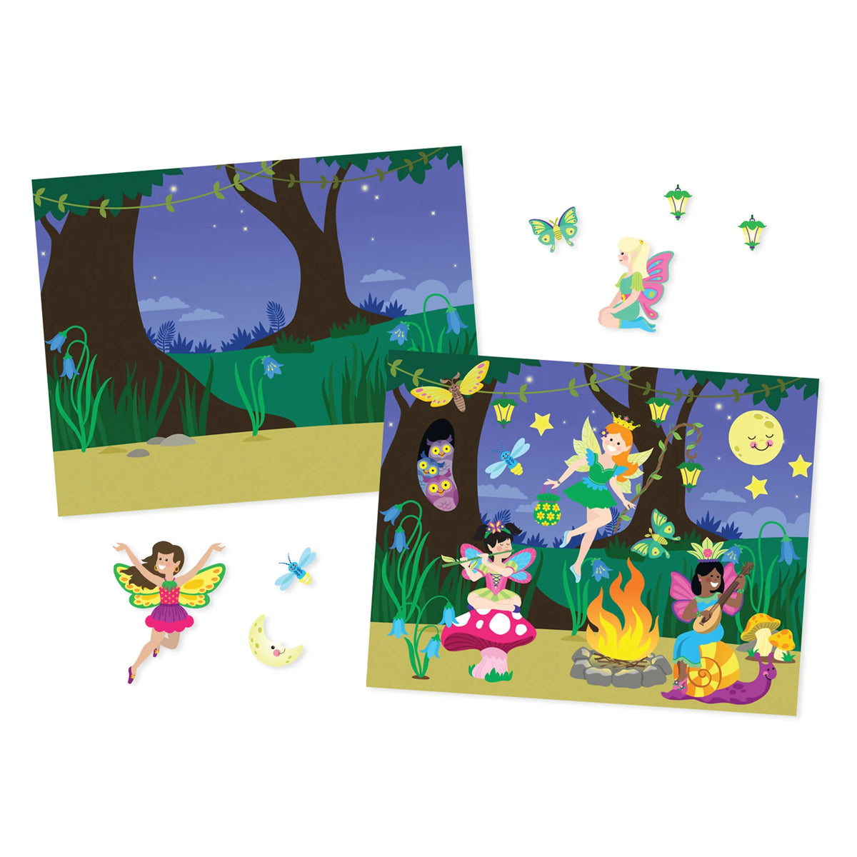 M&amp;D 8603 Reusable Sticker Pad Fairies