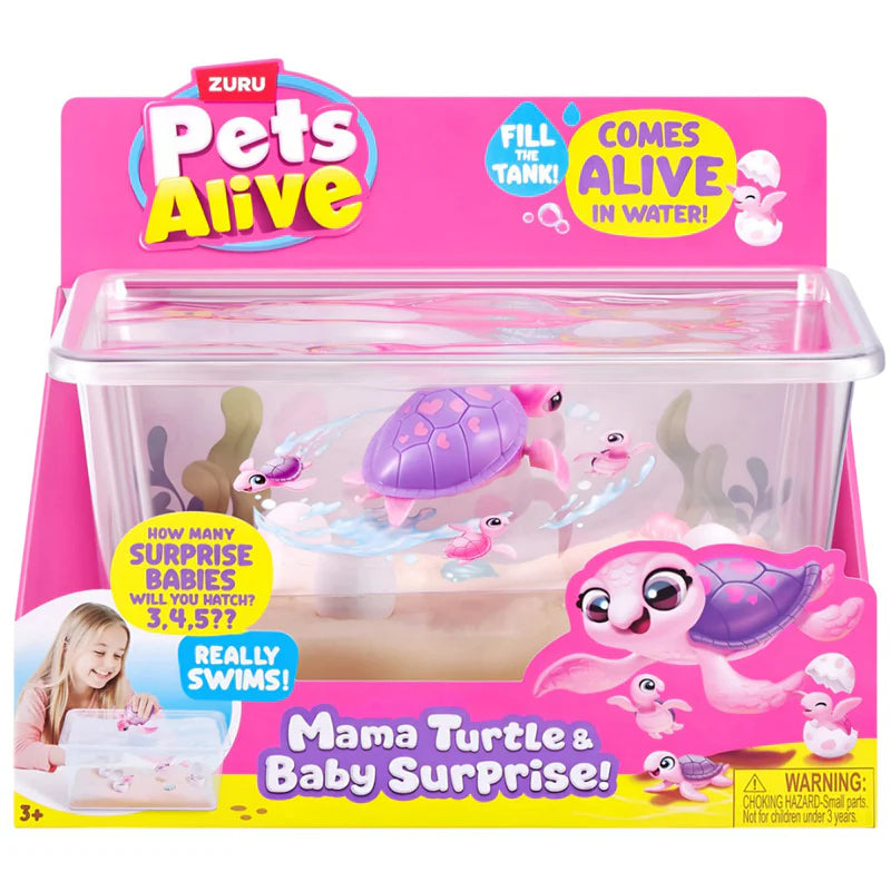Zuru Pets Alive Mama Turtle &amp; Baby Surprise