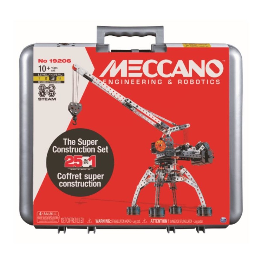 Meccano 25 in 1 Super Construction Set in Case