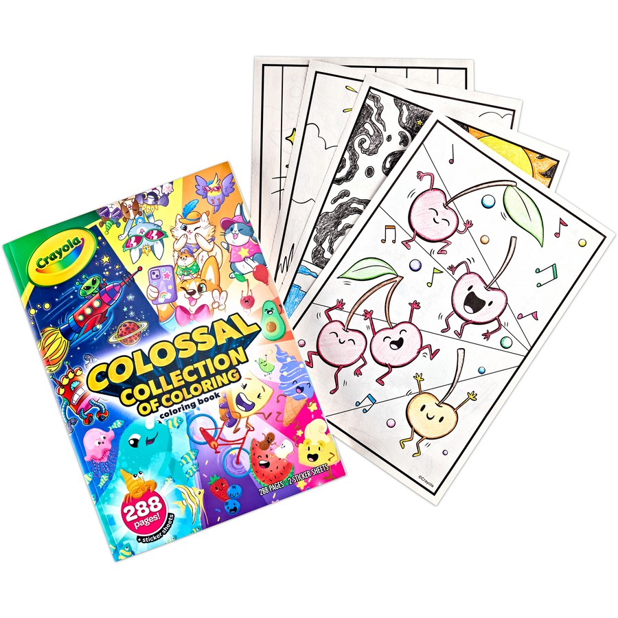 Collection Colouring Crayola 288pg Colossal Collection Colouring Book - Warrnambool Toys and ...