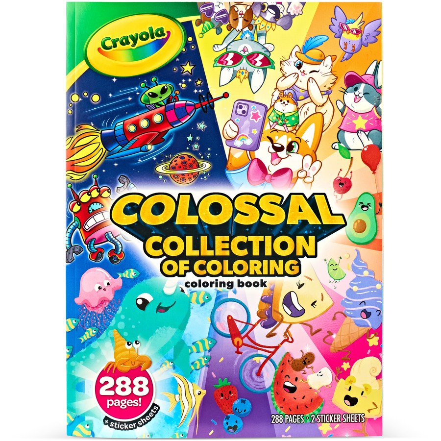 Collection Colouring Crayola 288pg Colossal Collection Colouring Book - Warrnambool Toys and ...