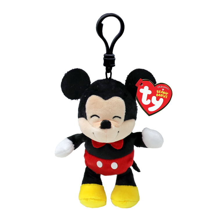 TY Beanie Babies Clip On - Disney MICKY MOUSE