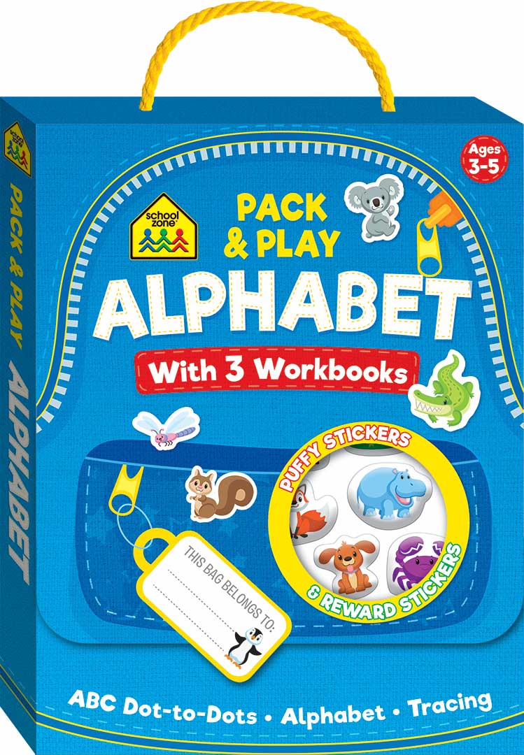 School Zone Pack and Play Satchel Alphabet