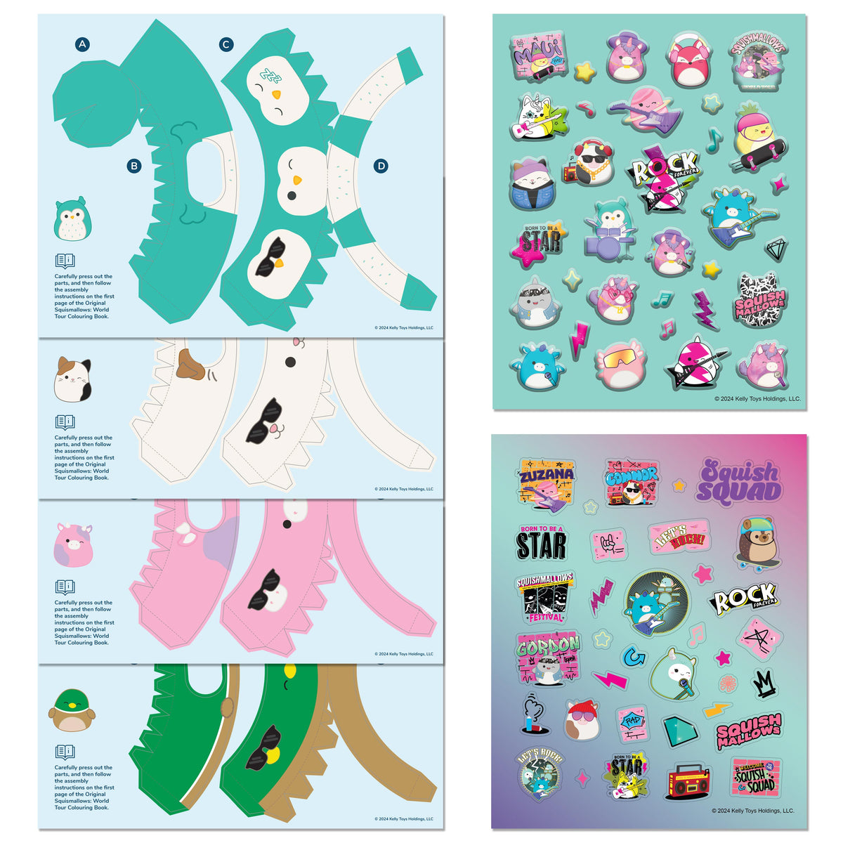 Kaleidoscope Squishmallows Creative Colouring Kit