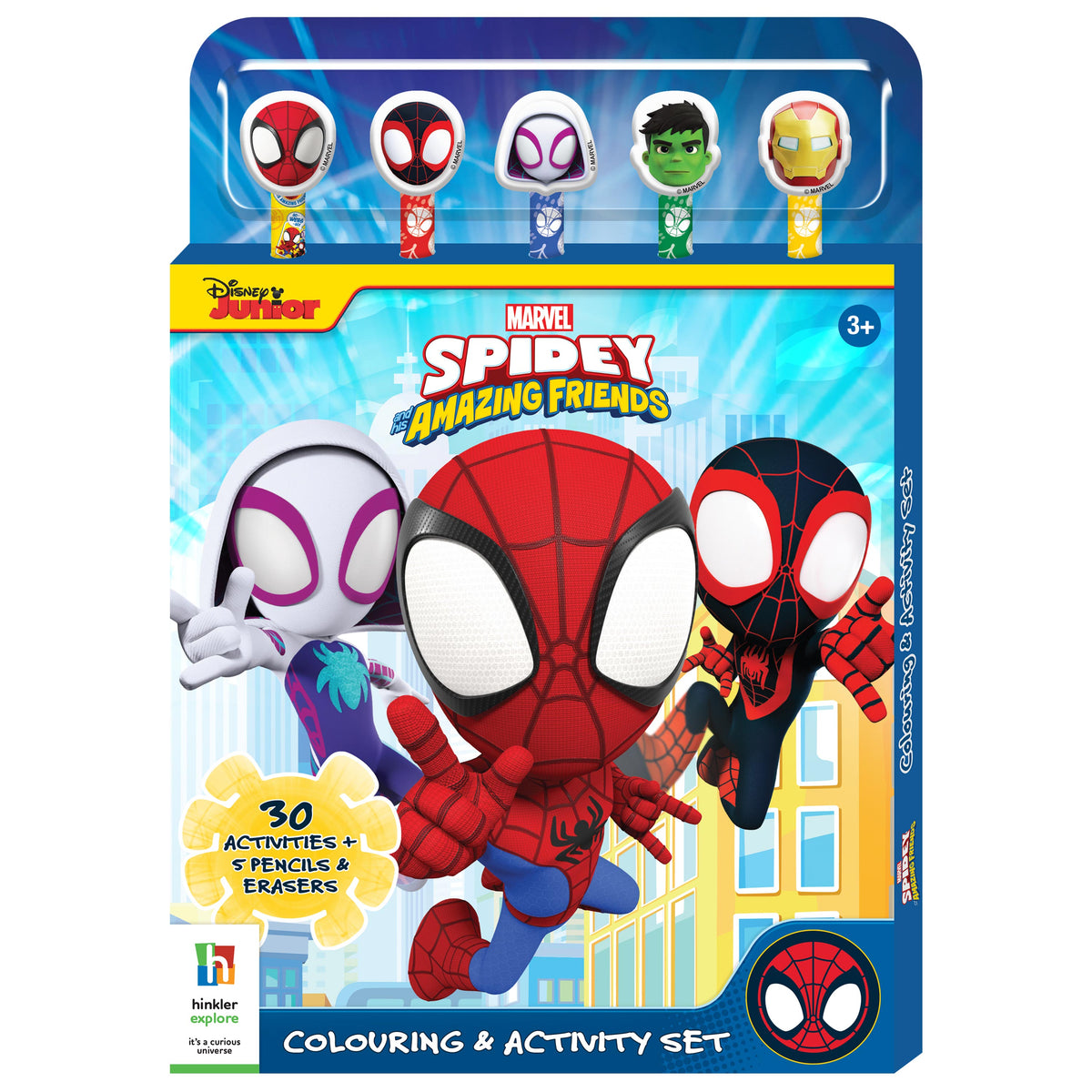 Spidey &amp; His Amazing Friends Roll of Colouring Fun Set