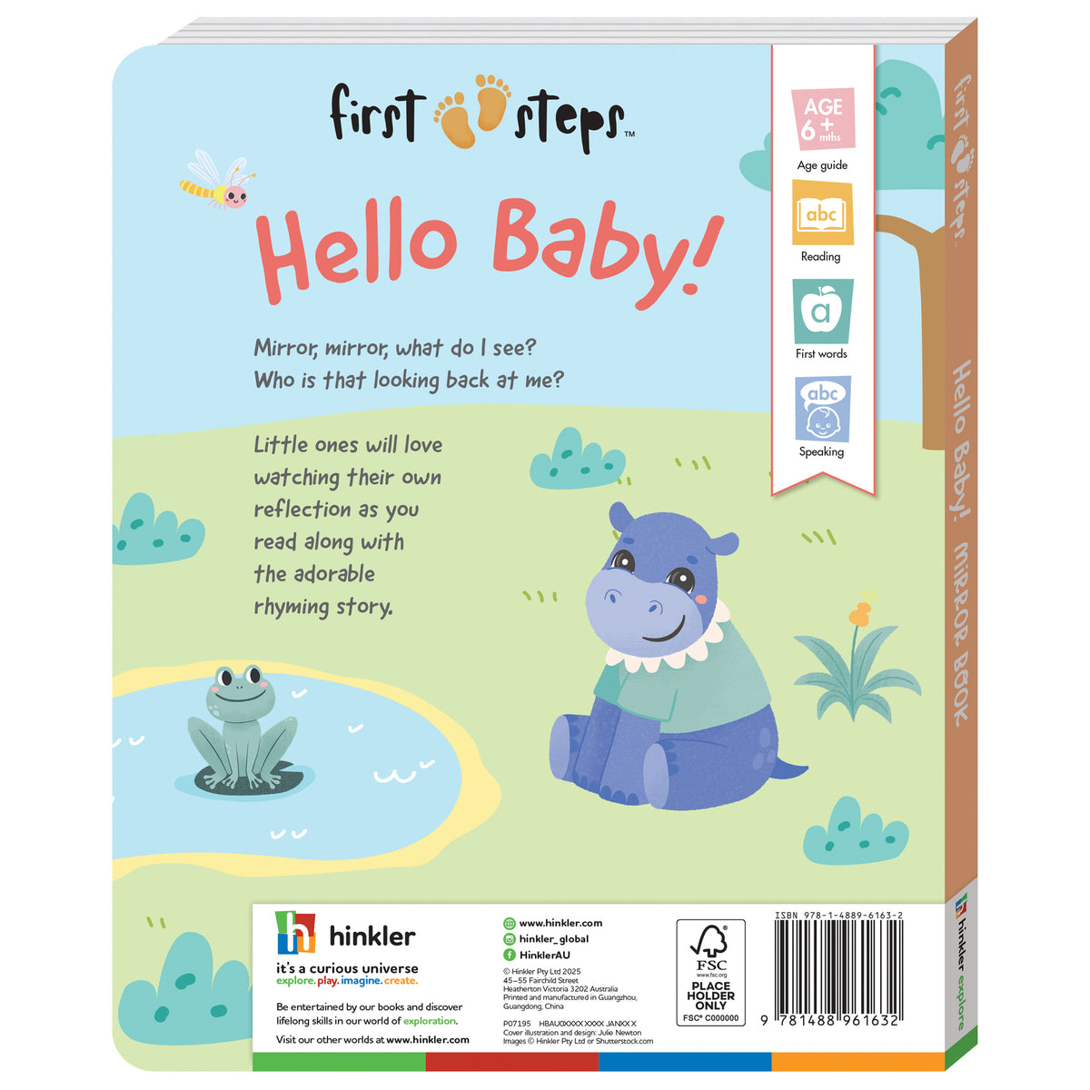 First Steps Hello Baby! Mirror Book