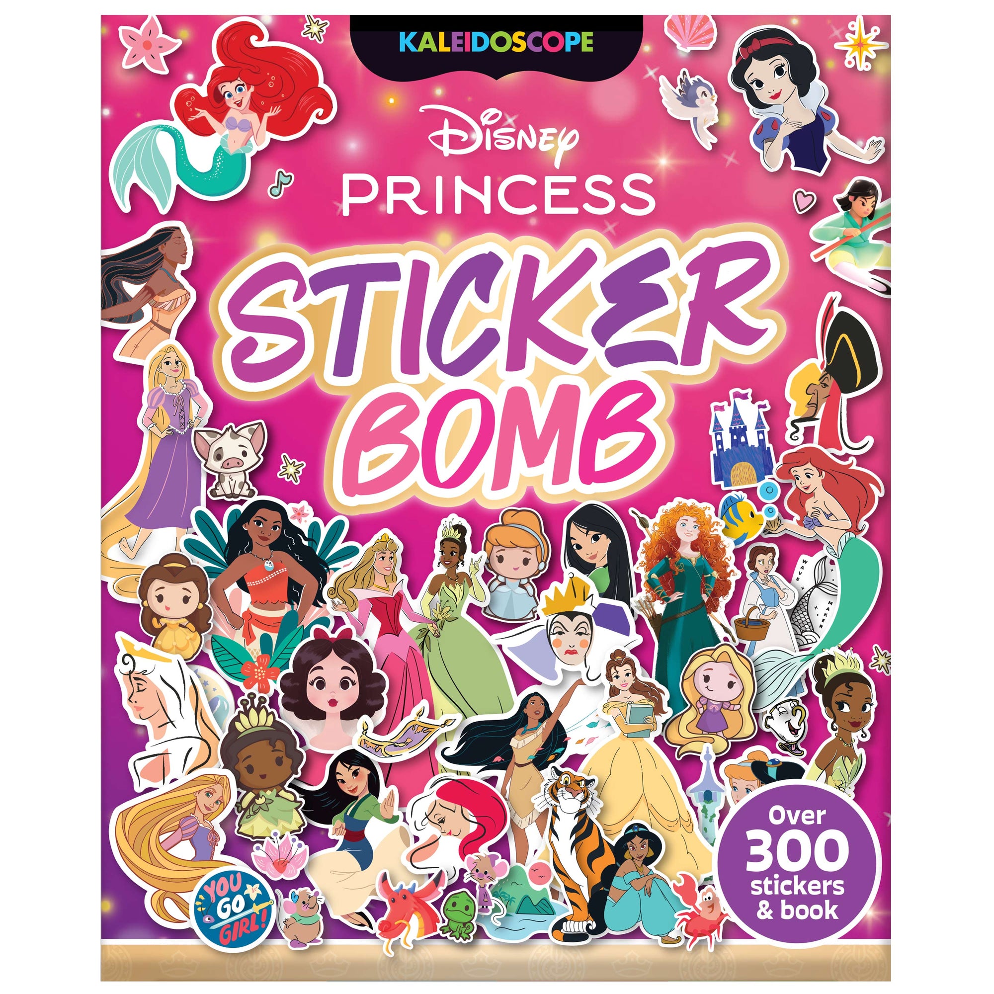 Kaleidoscope Disney Princess Sticker Bomb - Over 300 Stickers
