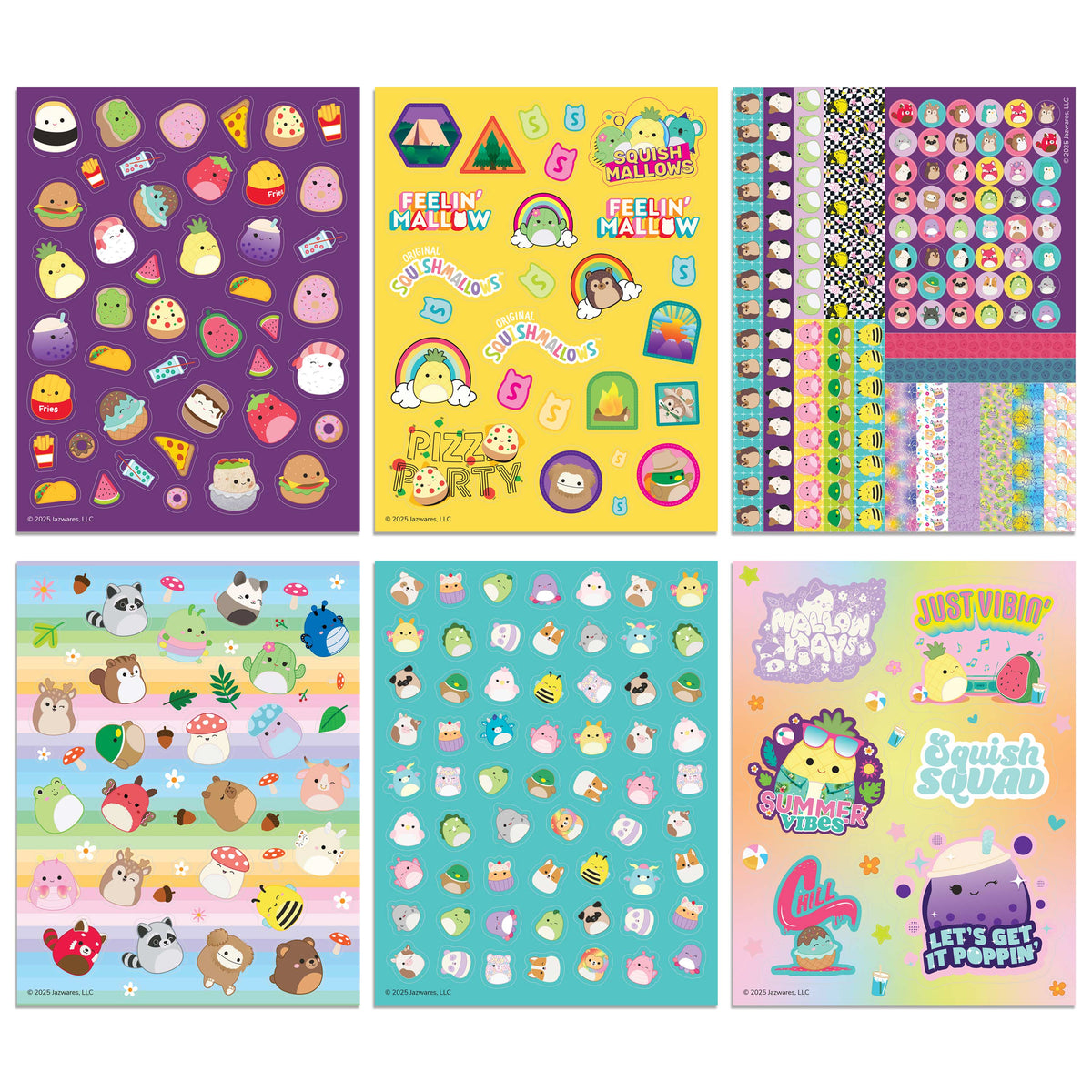 Kaleidoscope Squishmallows Sticker Bomb - Over 300 Stickers