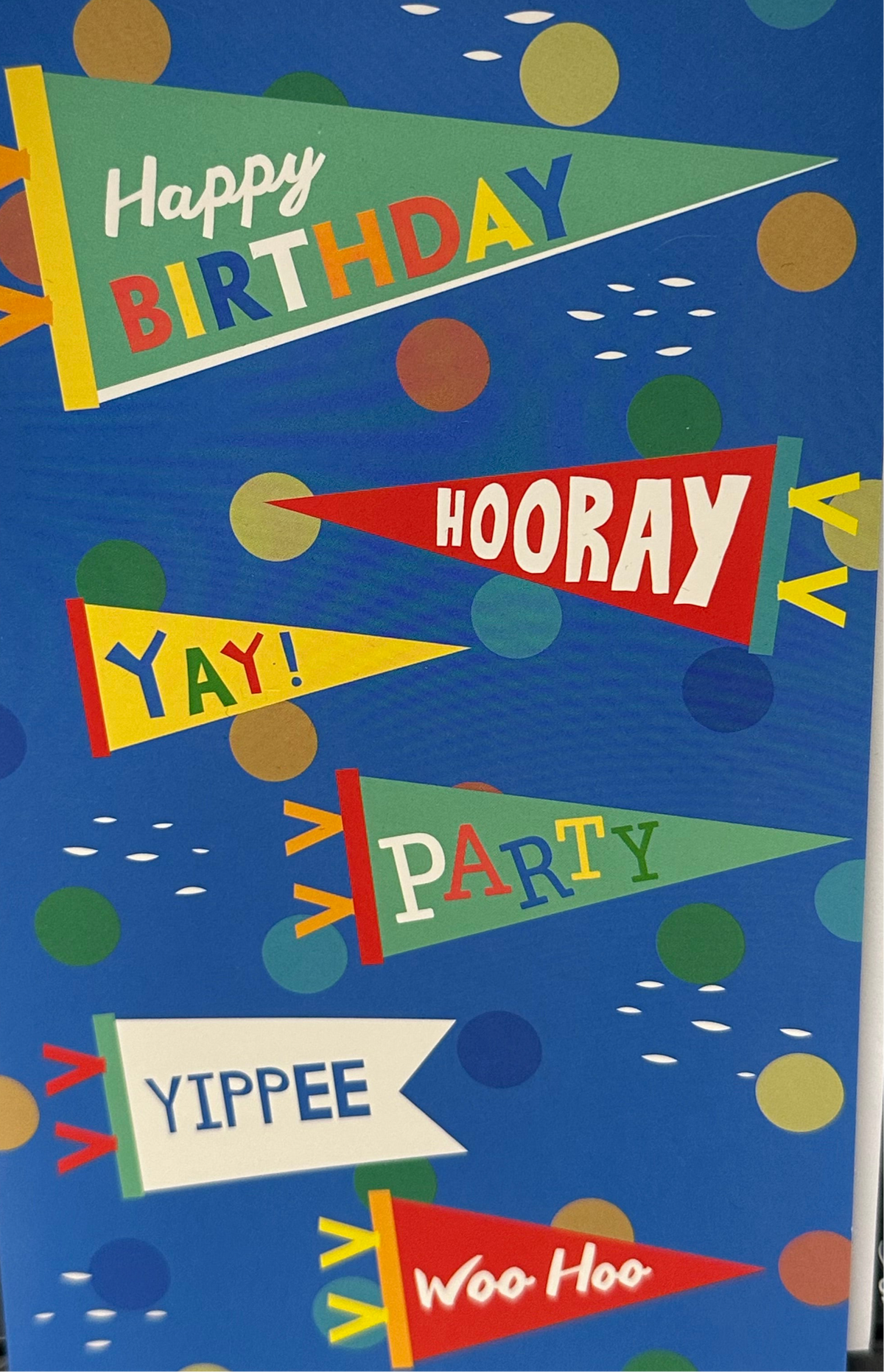 Birthday Card General Happy Birthday Pennants