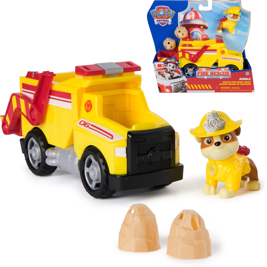 Paw Patrol Fire Rescue Themed Vehicle RUBBLE