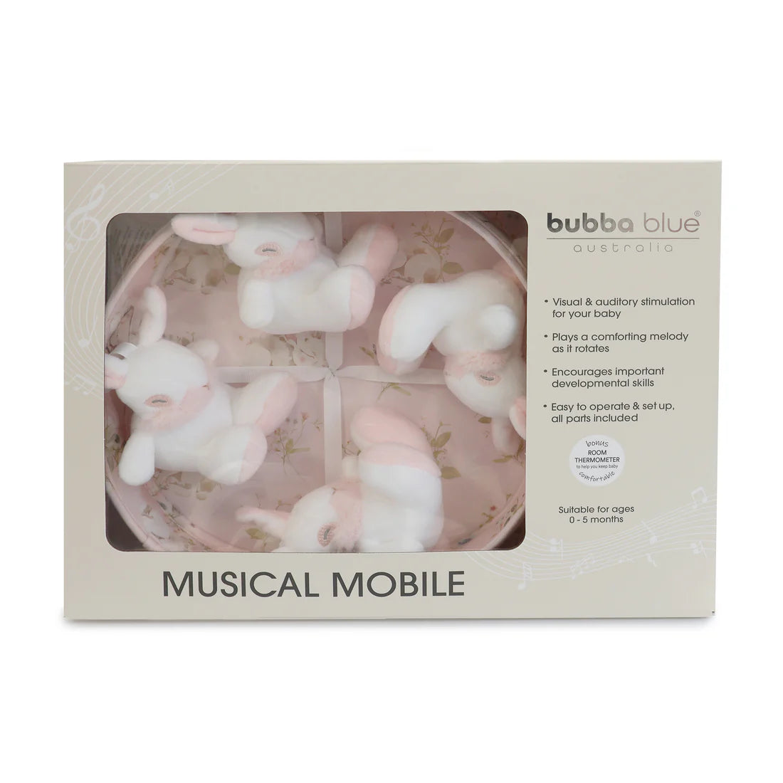 Bubba Blue Sleeping Bunny Musical Mobile