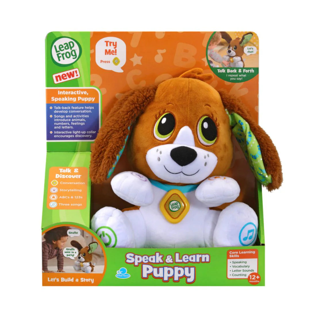 Leap Frog Speak &amp; Learn Puppy incl 4 x AA demo batteries