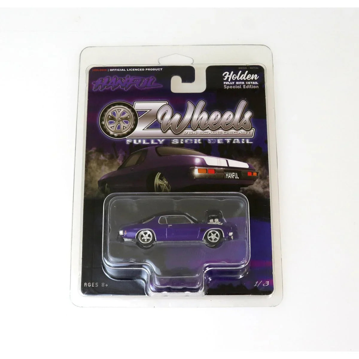 Oz Wheels 1/64 Hanful Monaro Fully Sick Detail Purple